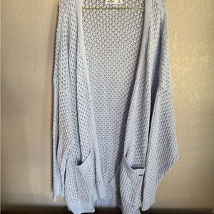 Women's Light Blue Knit cardigan